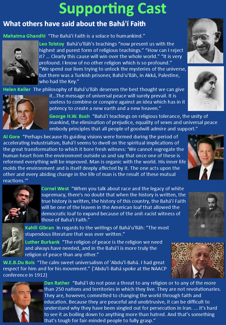 Bahá’í names you may know